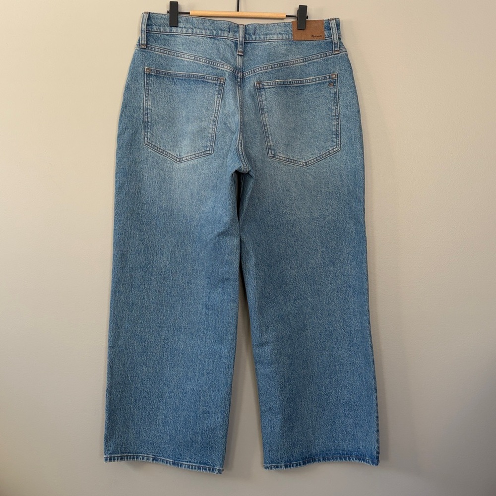 Madewell The Perfect Vintage Wide‎ Leg Jean Size 30P Blue Denim - Picture 2 of 13